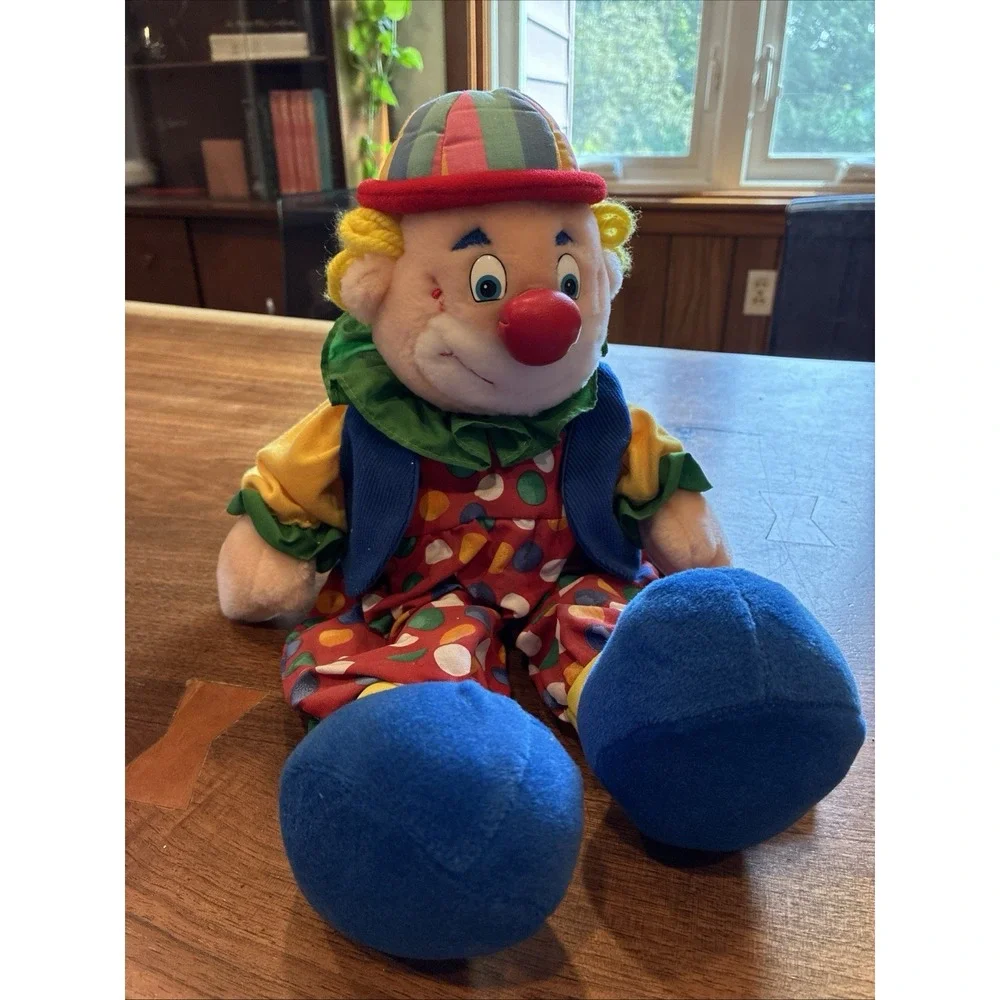 Vintage Commonwealth Jetsy Plush Clown Doll Clowncore Gift Stuffed Toy